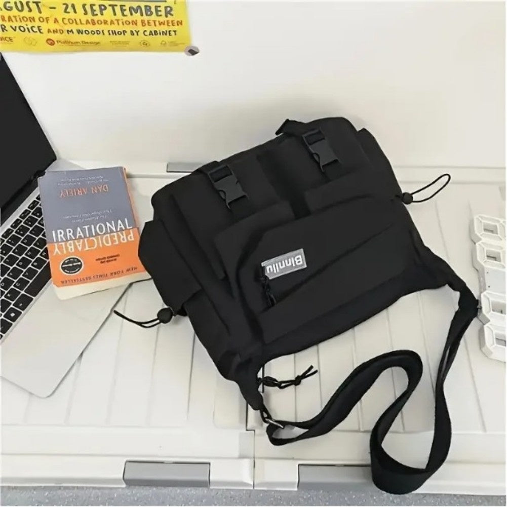 Versatile Crossbody Messenger Bag Backpack Large Capacity Aesthetic Cute Casual Travel Daypacks