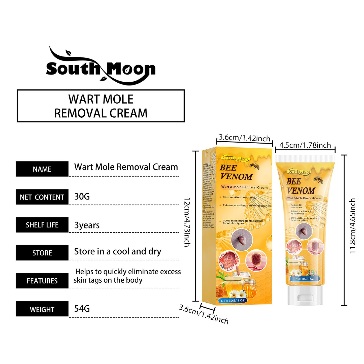 Bee Venom Cream Gently Cleanses And Repairs The Skin, Leaving It Smooth And Moisturized