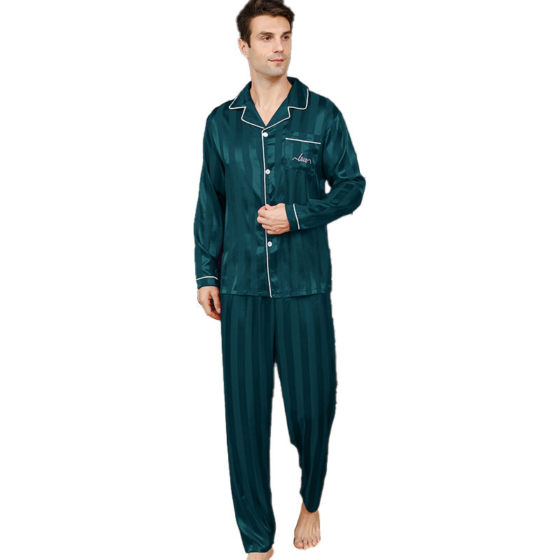 Ice Silk Men's Pajama Set