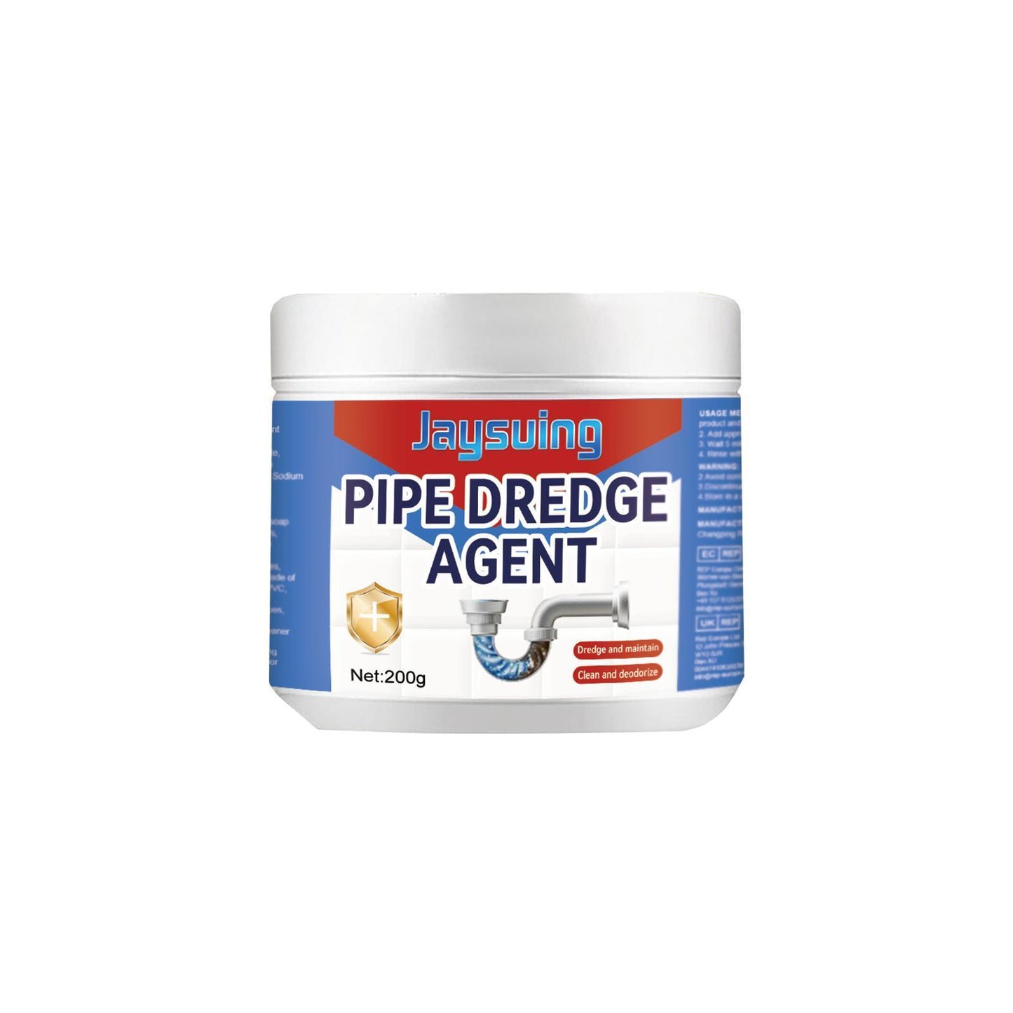 Jiesuin Pipe Dredging Agent, Kitchen And Bathroom Sewer Blockage Cleaning Stain Deodorizing Cleaner