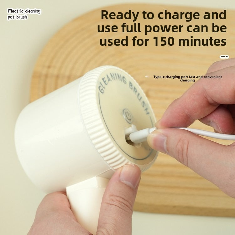 The Electric Cleaning Brush Is Equipped With A Variety Of Brush Heads, Which Can Be Flexibly Switched For Different Scenarios Such As Kitchens And Bathrooms To Meet Diverse Cleaning Needs