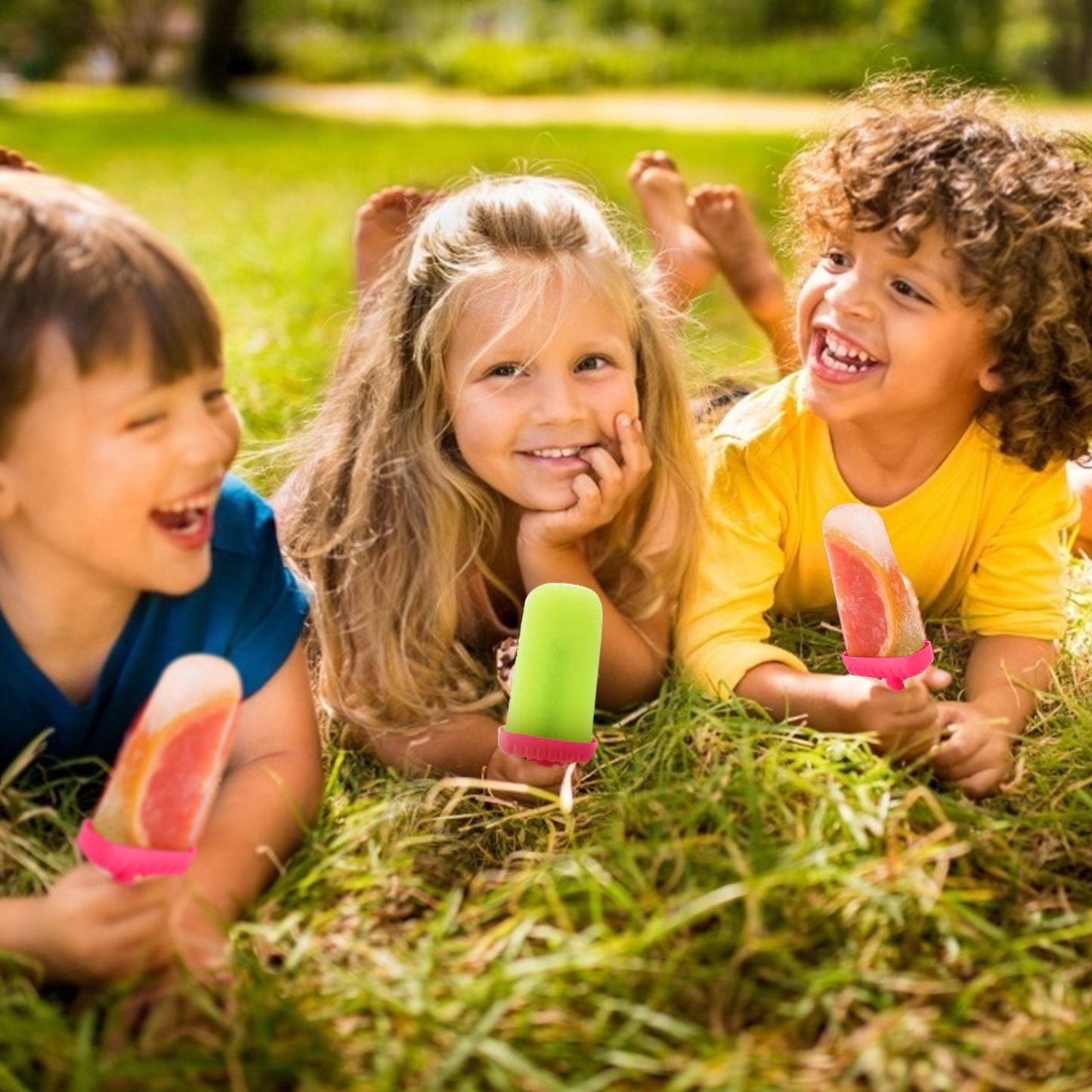 1 Set 6 Cavity Popsicle Molds Reusable Ice Cream DIY Ice Maker Ice Bar Maker Plastic Popsicle Mold For Homemade Iced Snacks