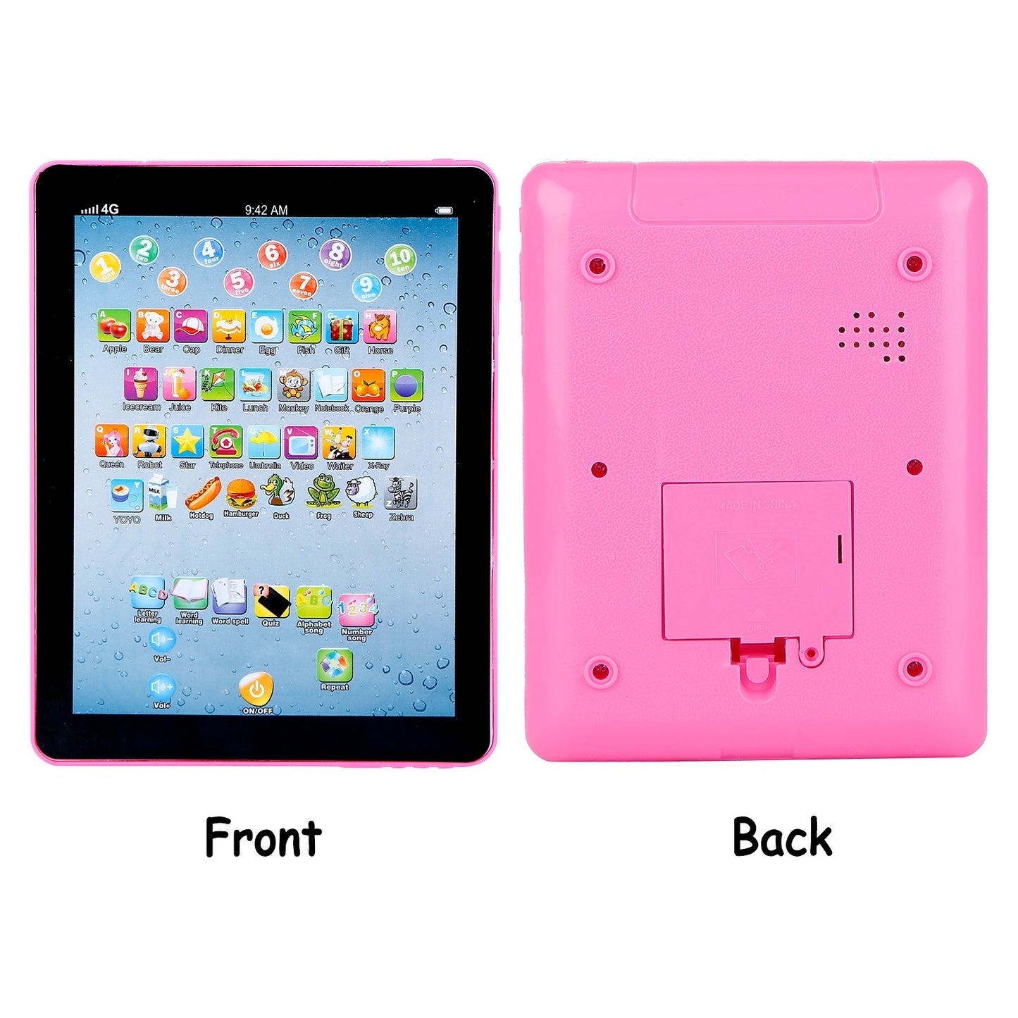 Baby Learning Tablet Educational Mini Pads Toys Touch Learn Toddler Tablet For ABC Numbers Words Gift For Boys Girls Aged 1-6 Year Old Kids