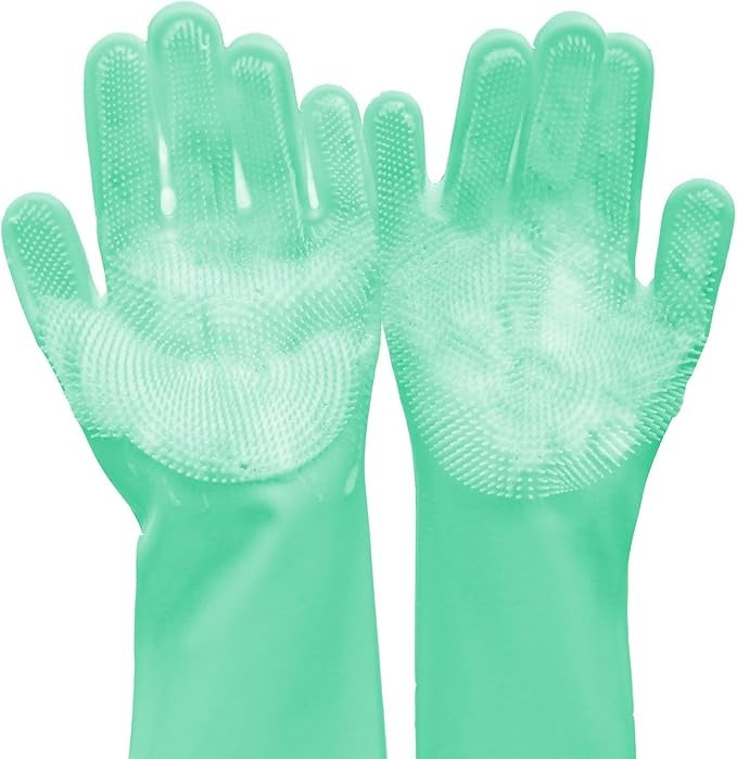 Dishwashing Gloves For Housework, Kitchen, Durable Silicone Waterproof Vegetable Dishwashing Dishwashing Cleaning Artifact Kitchen Dishwashing Gloves Thickened, Prohibited For Sale On Temu