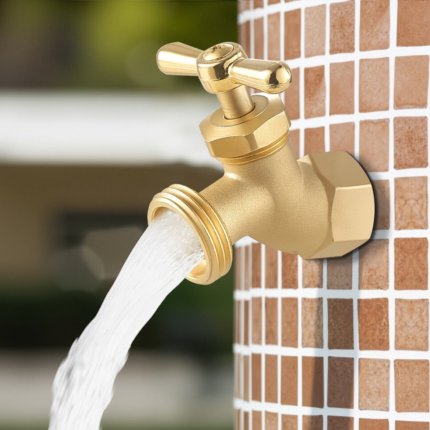 Hose Bibb MHT Connection Brass Outdoor Water Faucet Spigot