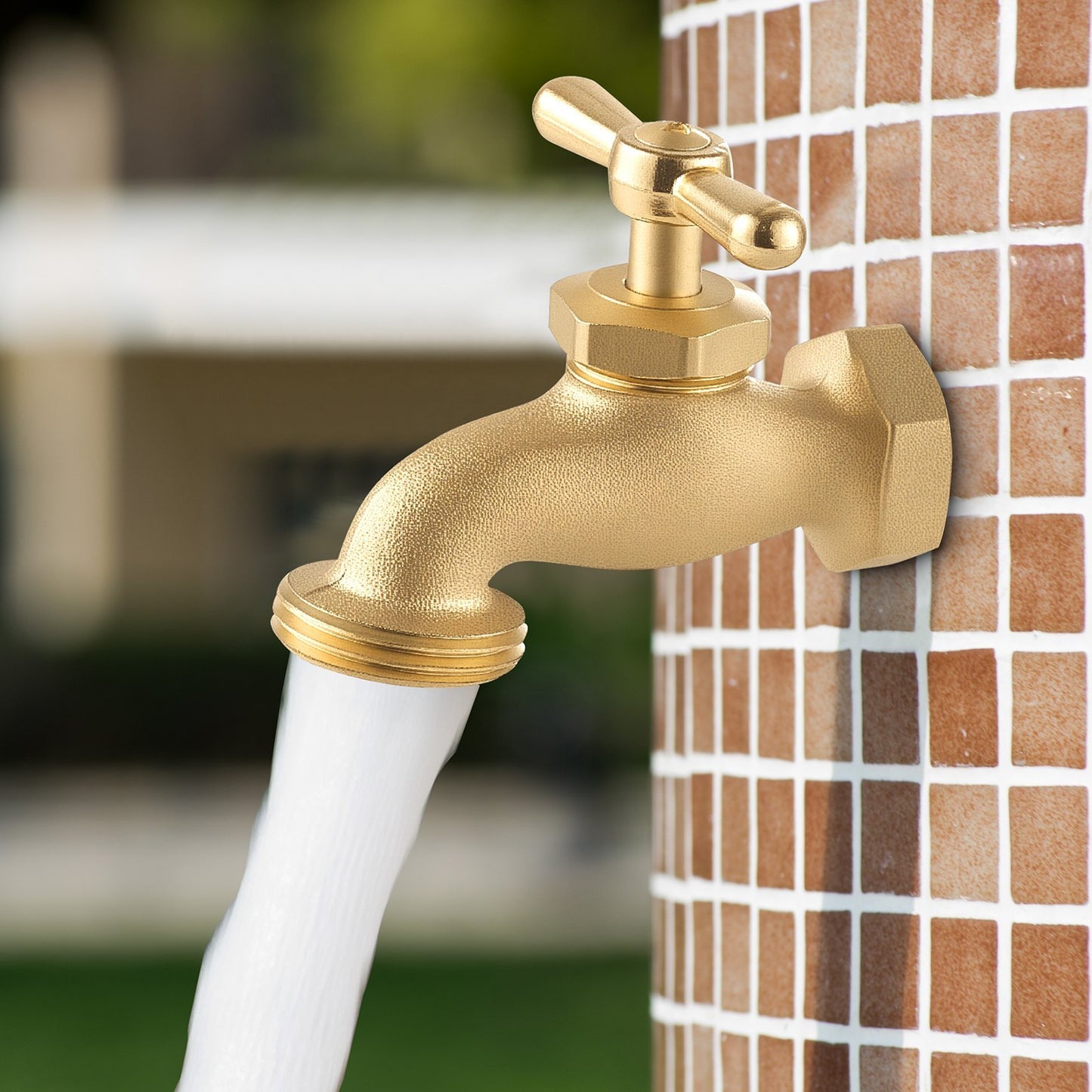 Hose Bibb Connection Brass Outdoor Water Faucet Spigot