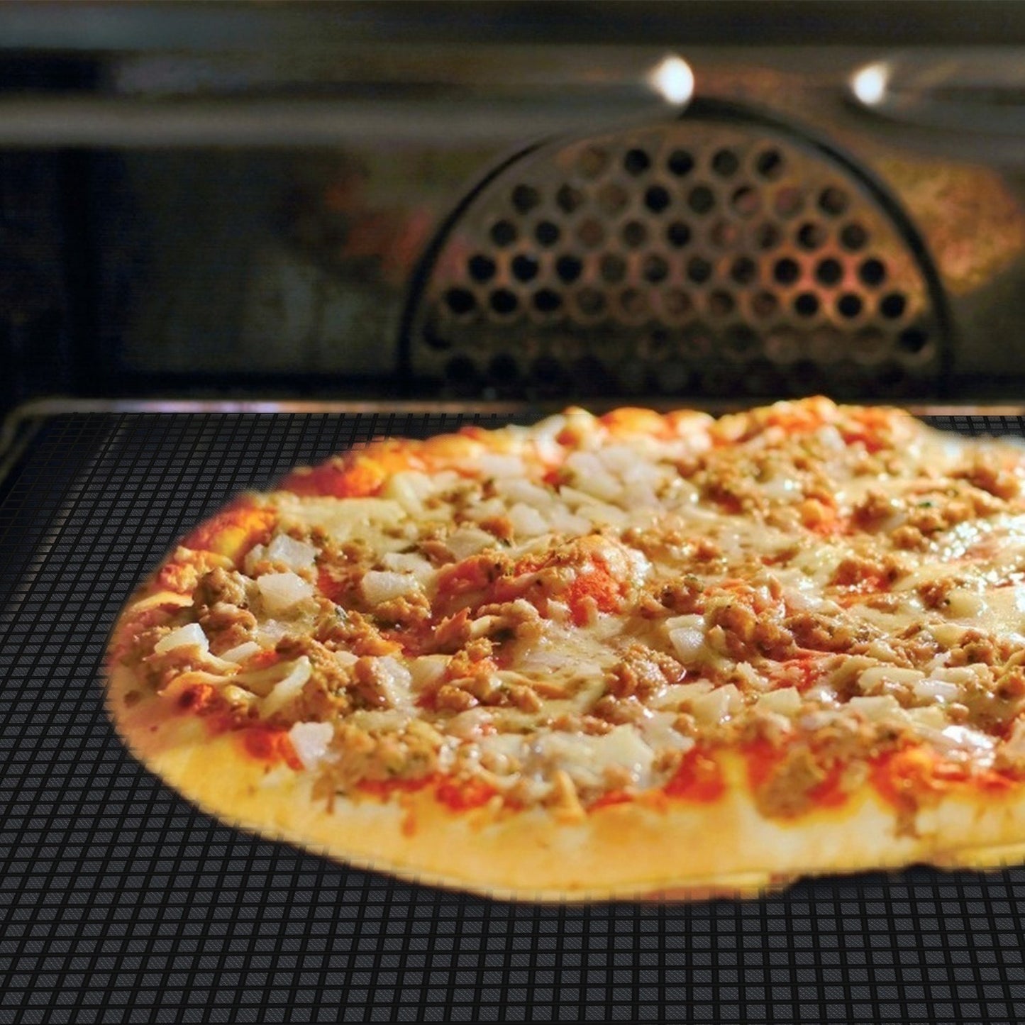 1Pc BBQ Grill Mat Non-Stick Mesh Mat Baking Sheet Liner Reusable Reversible Washable For Outdoor Gas Charcoal