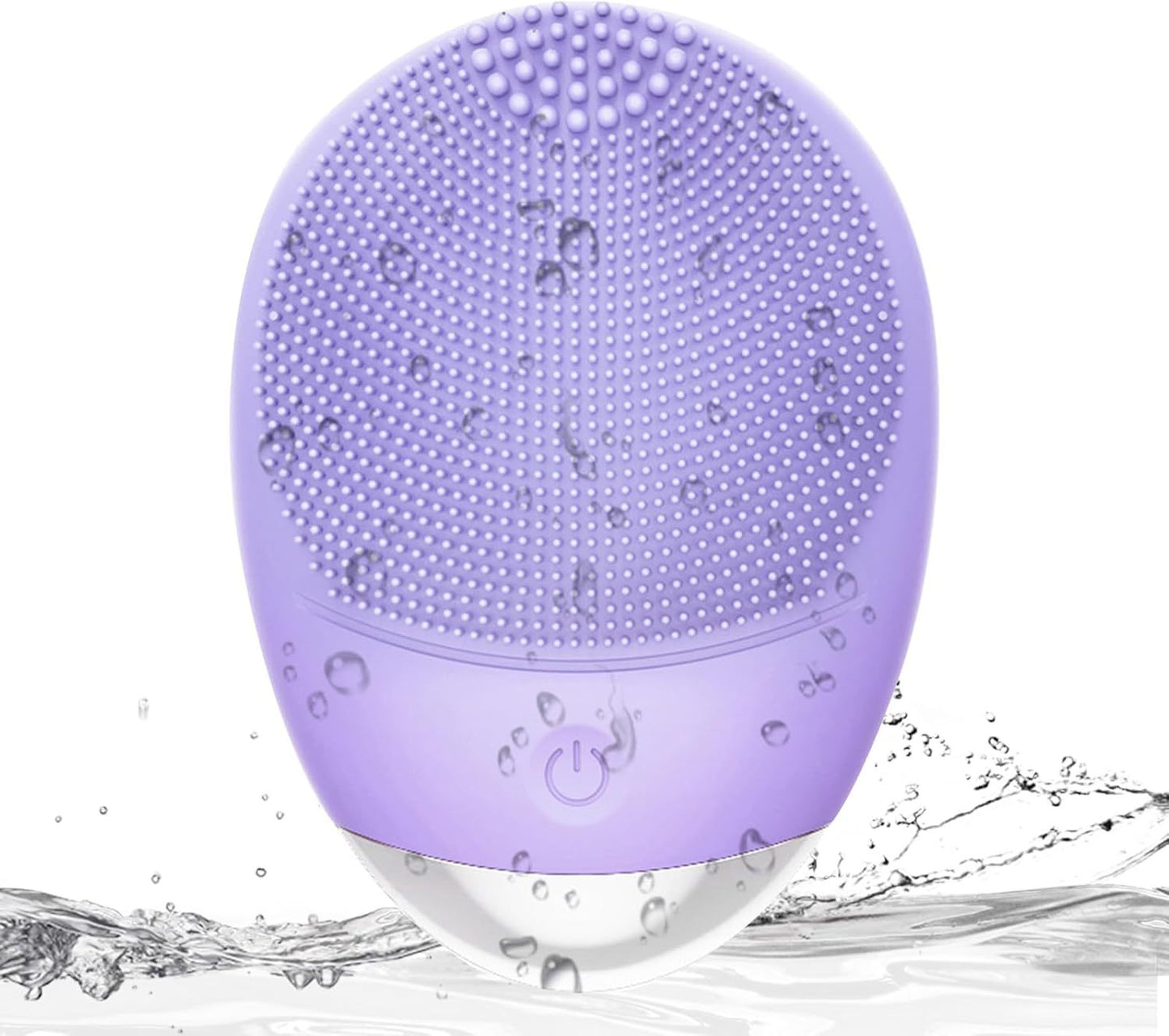 High Frequency Vibration Silicone Facial Cleansing Brush USB Rechargeable Electric Waterproof Silicone Facial Cleanser Thanksgiving Gift Christmas Gift Unisex