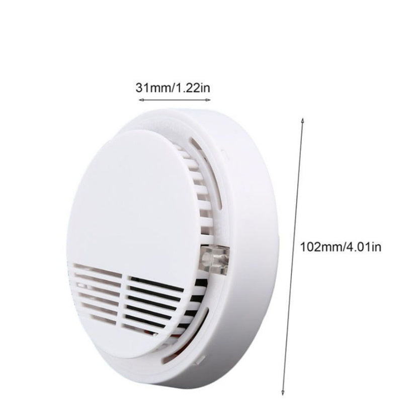 Smoke Alarm Detector Fire Gas Alarm Detector With Battery Photoelectric Sensor Alert Warning