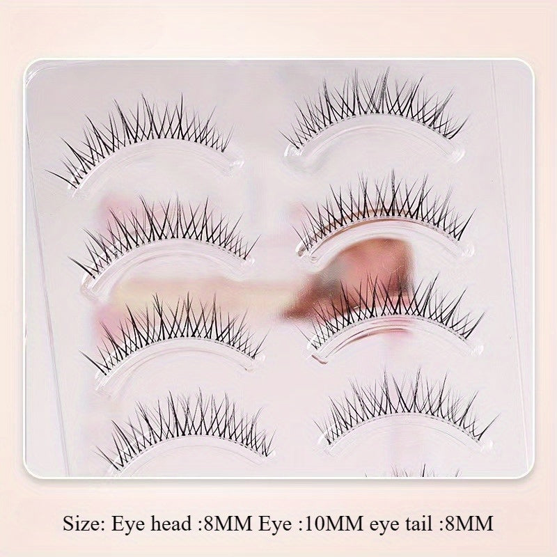 AB15 Hair Flu Thick False Eyelashes Comic Eye Very Thin Natural Stem Curl Feeling