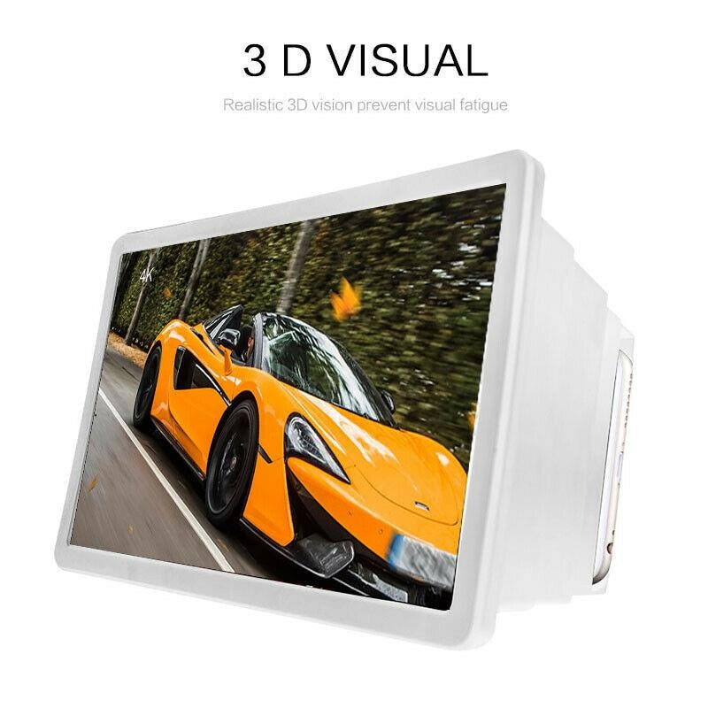 White Mobile Phone Screen Magnifier, Bringing A Wider Viewing Field