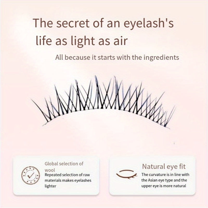 AB15 Hair Flu Thick False Eyelashes Comic Eye Very Thin Natural Stem Curl Feeling
