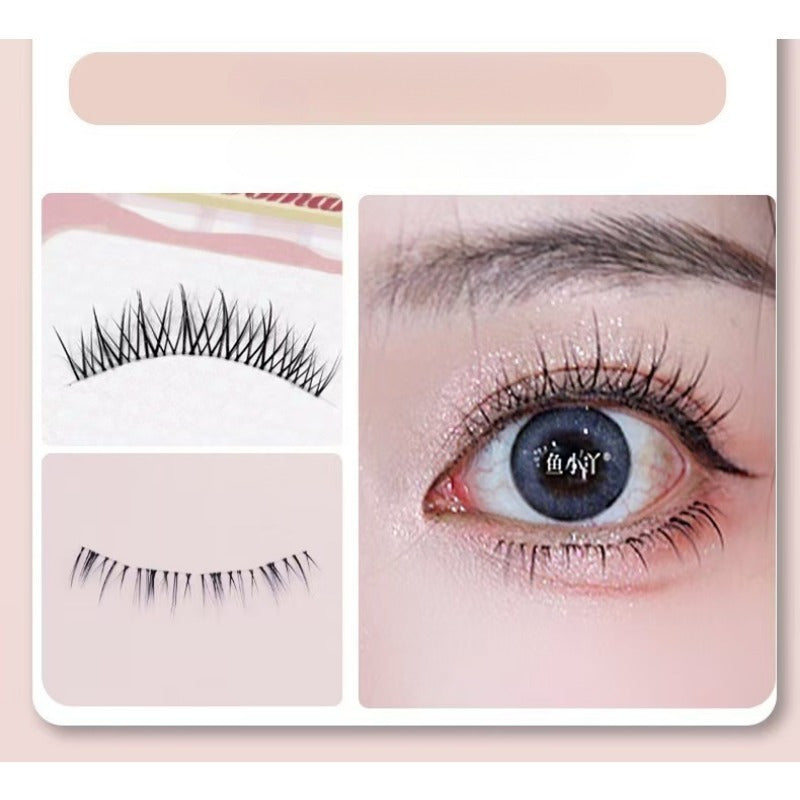 AB15 Hair Flu Thick False Eyelashes Comic Eye Very Thin Natural Stem Curl Feeling