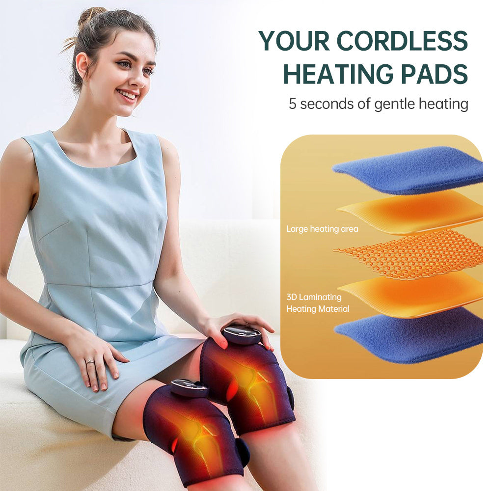 Trending Smart Knee Massager With Heat 3 Vibration Modes & Type-C Fast Charging
