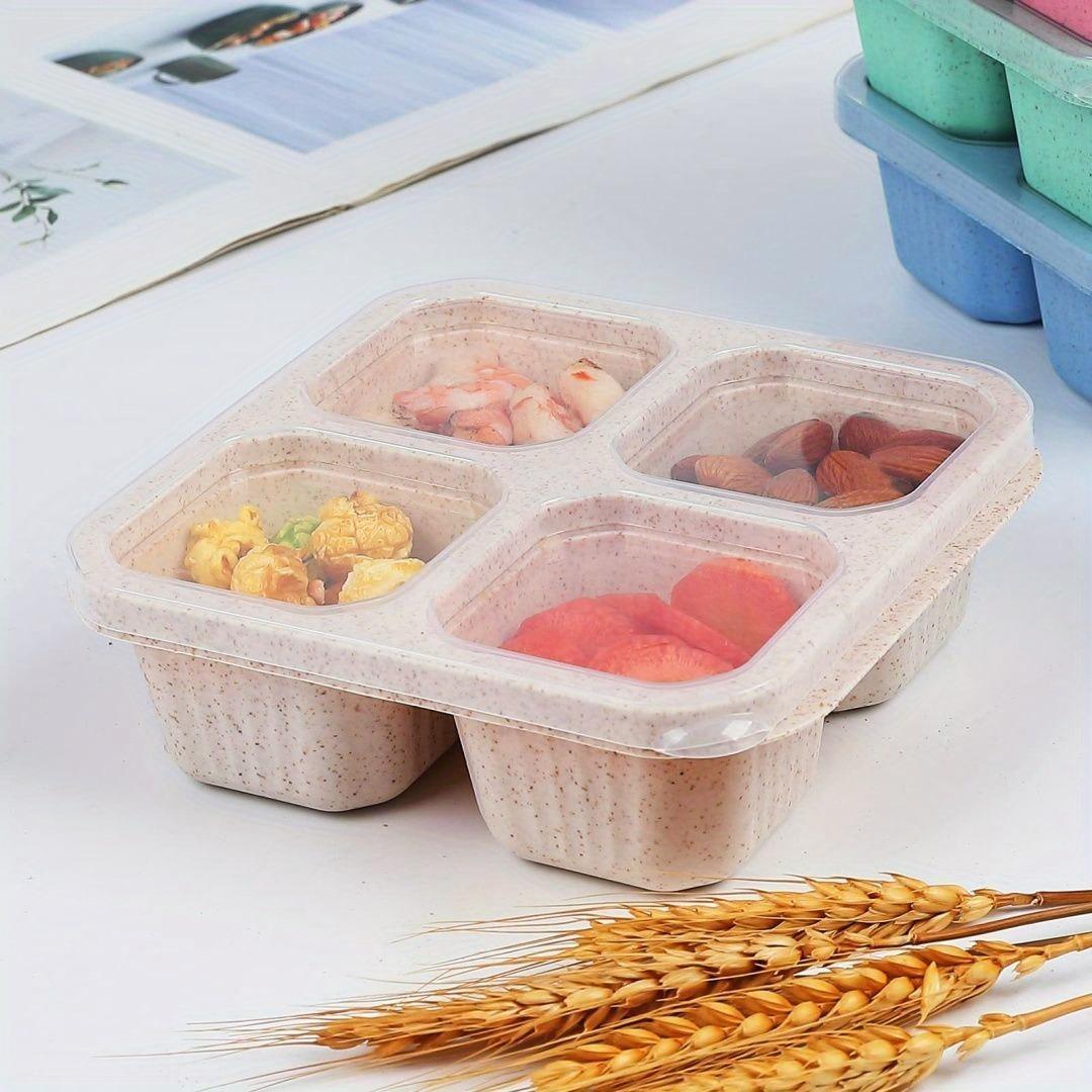 Portable Four-compartment Environmentally Friendly Daily Use Lunch Box