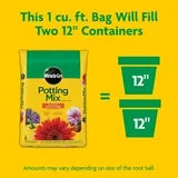 Miracle-Gro Potting Mix, For Container Plants, Flowers, Shrubs, 1 cu. ft.