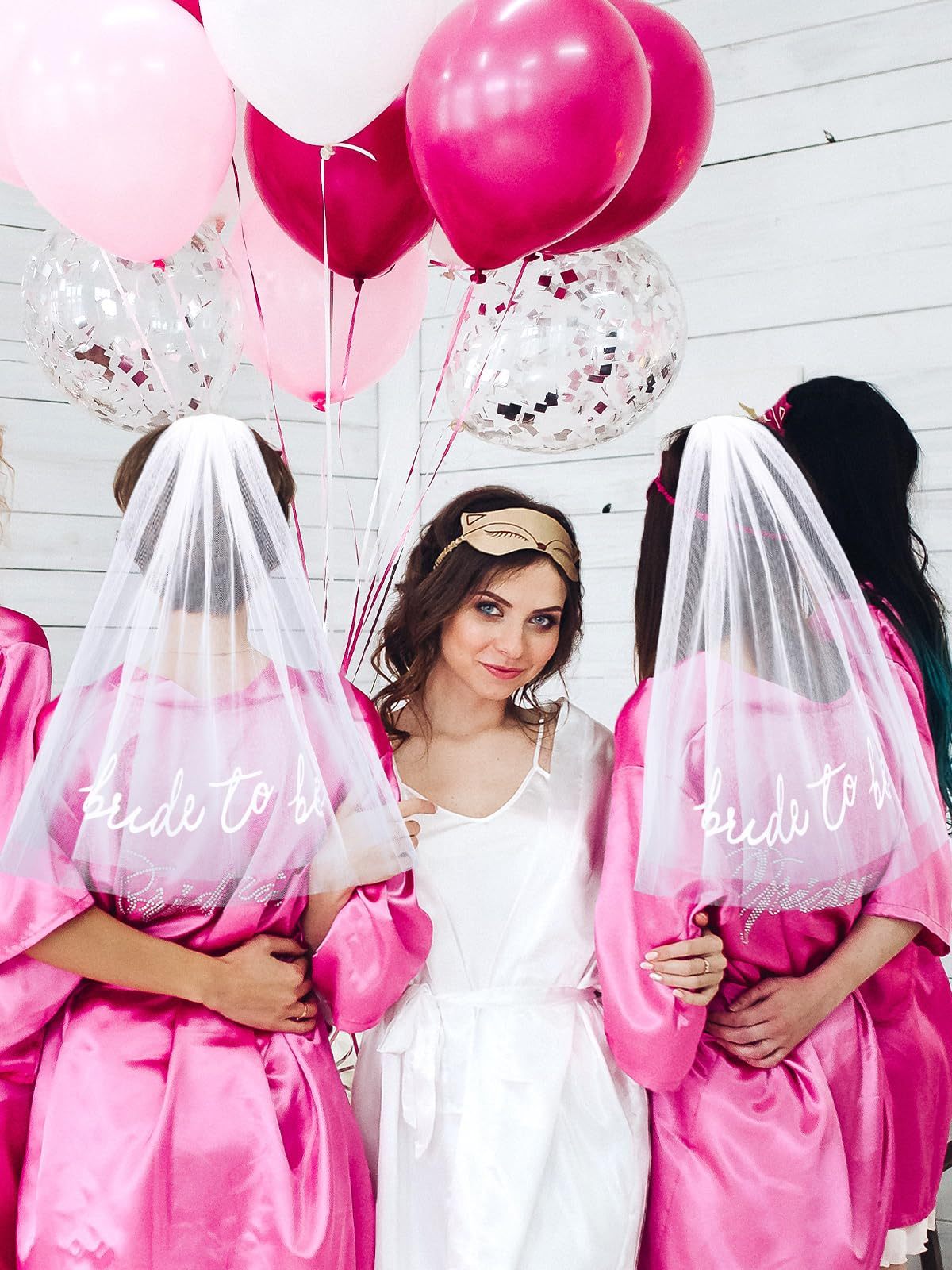 Bride To Be Embroidered Veil Bachelorette Party BachParty Accessory Bride To Be Headband White Bridal Veil Headpiece For Bridal Shower Engagement Party Wedding Bridesmaid Gift,550-8750-M