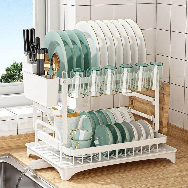 Kitchen Double Drain Rack