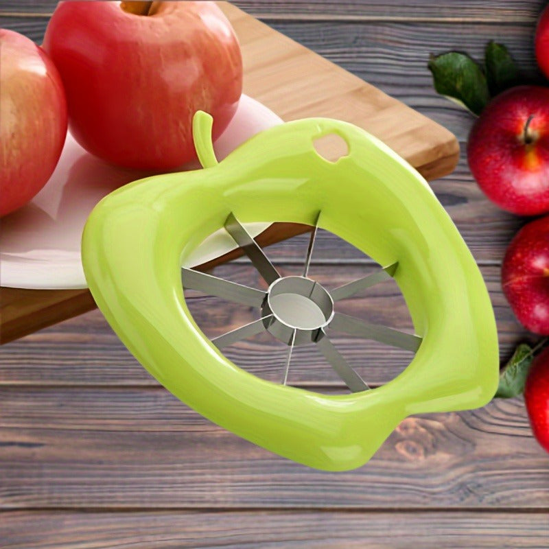 A Stainless Steel Apple Slicer - Manual Pitter And Slicer With An Easy-to-hold Handle - Metal Fruit And Vegetable Slicer, Suitable For Apples And Eggs - An Essential Kitchen Tool For Home Chefs And Pr