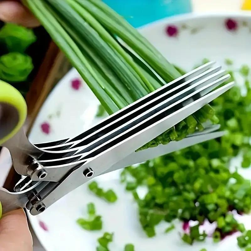 Multifunctional Multi-layer Kitchen Scissors Suitable For Cutting Onions, Vegetables And Spices