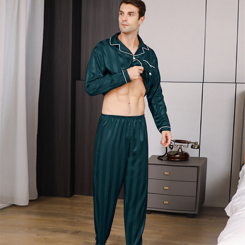 Ice Silk Men's Pajama Set