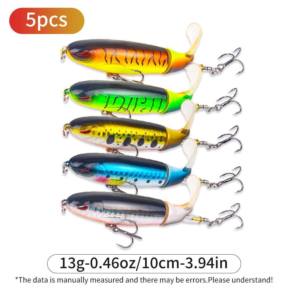 5-piece Set 13g 10cm Top Pencil Spinning Tail Hard Bait Freshwater Sea Bass Trout Lure