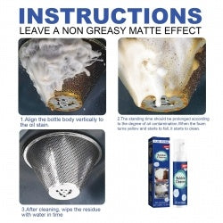 100ML Box Kitchen Grease Cleaner, Oil Cleaning Foam Cleaner, Smoke And Kitchen Utensils Decontamination Agent, Fresh Smell