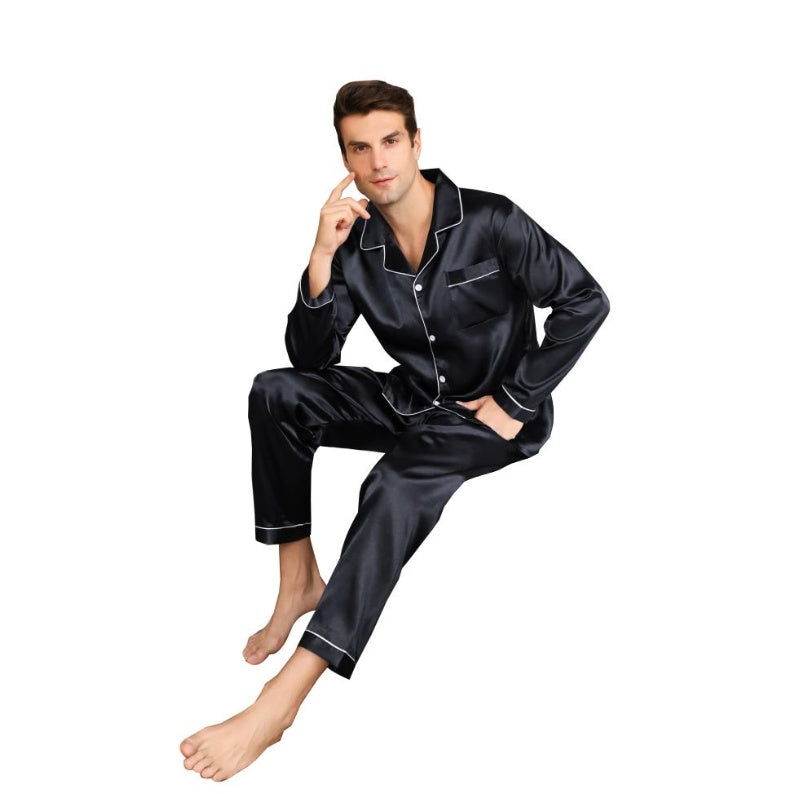 Ice Silk Men's Pajama Set
