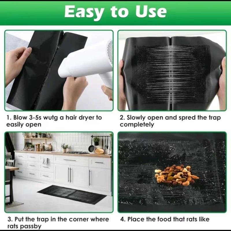 2025 New Strong Traceless Repeated Paste Without Residual Glue Durable Dustproof And Moisture-proof Silicone Tape Sticker Kitchen Cleaning Sticky Mouse Board