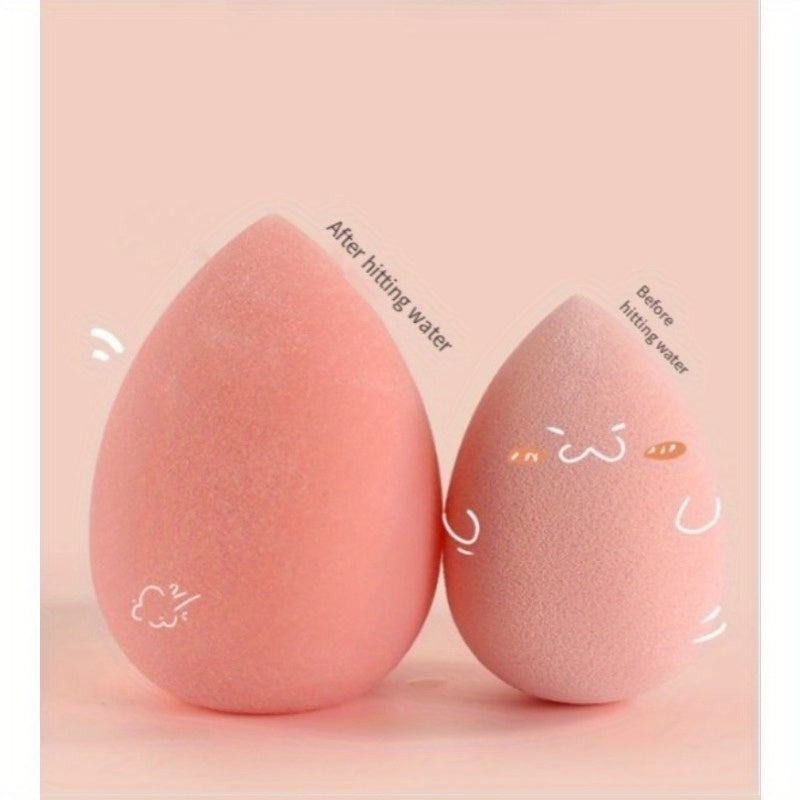 Beauty Egg Drop Gourd Diagonal Cut Powder Puff Super Soft And Snug, No Powder To Eat Makeup Egg Mushroom Head Set