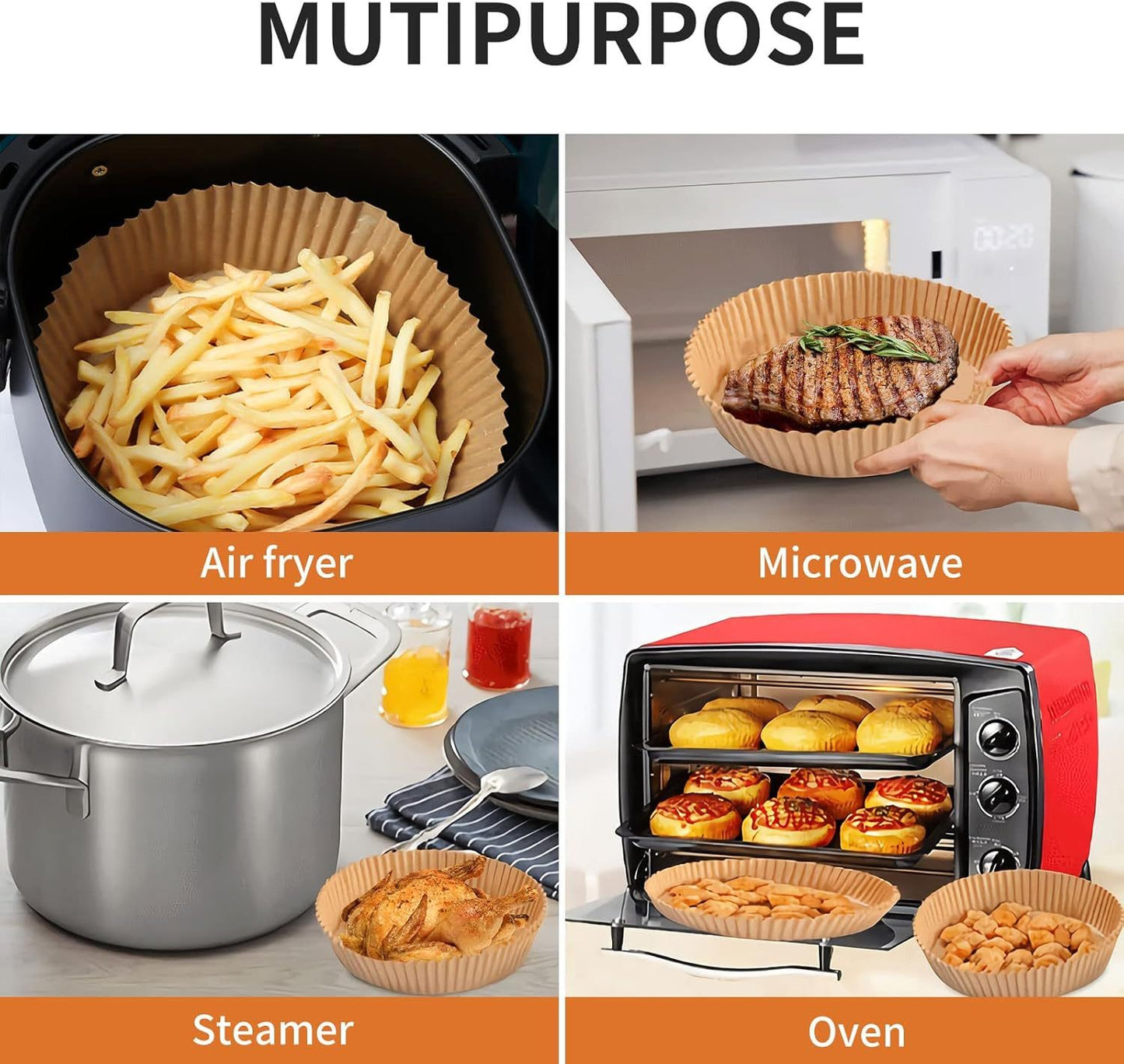 Disposable Air Fryer Paper - Round