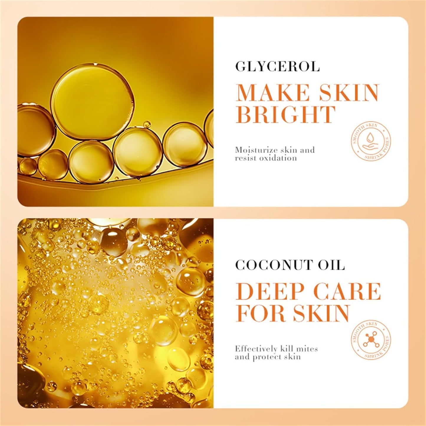 Turmeric Soap Bar, Hydrating Turmeric Soap Bar Skin Care for Shower, Smoothing and Cleanses Face Wash for Oily Skin Face and Body (Serum Soap Set)