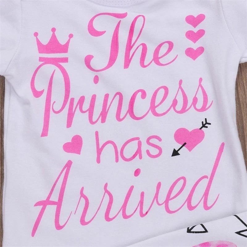 4PCS Newborn Kids Baby Girl Outfits Clothes Romper Bodysuit Pants Outfits Set