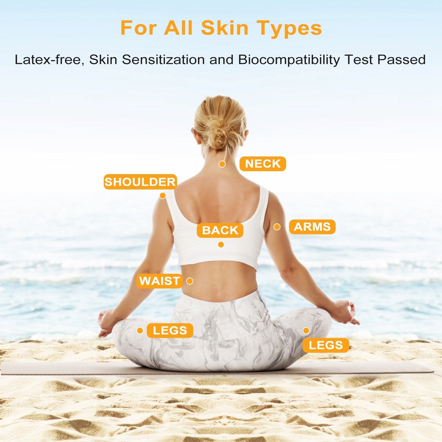 4Pcs Reusable Self Adhesive Replacement Electrode Pads For TENS EMS Unit Muscle Relieve Electrode Pads