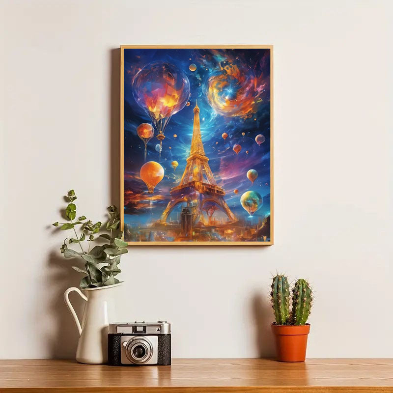 5DDIY Diamond Painting Set - Full Diamond Round Water Diamond Art, Sparkling Mosaic Handmade Home Decoration, Including Durable Canvas And Tools