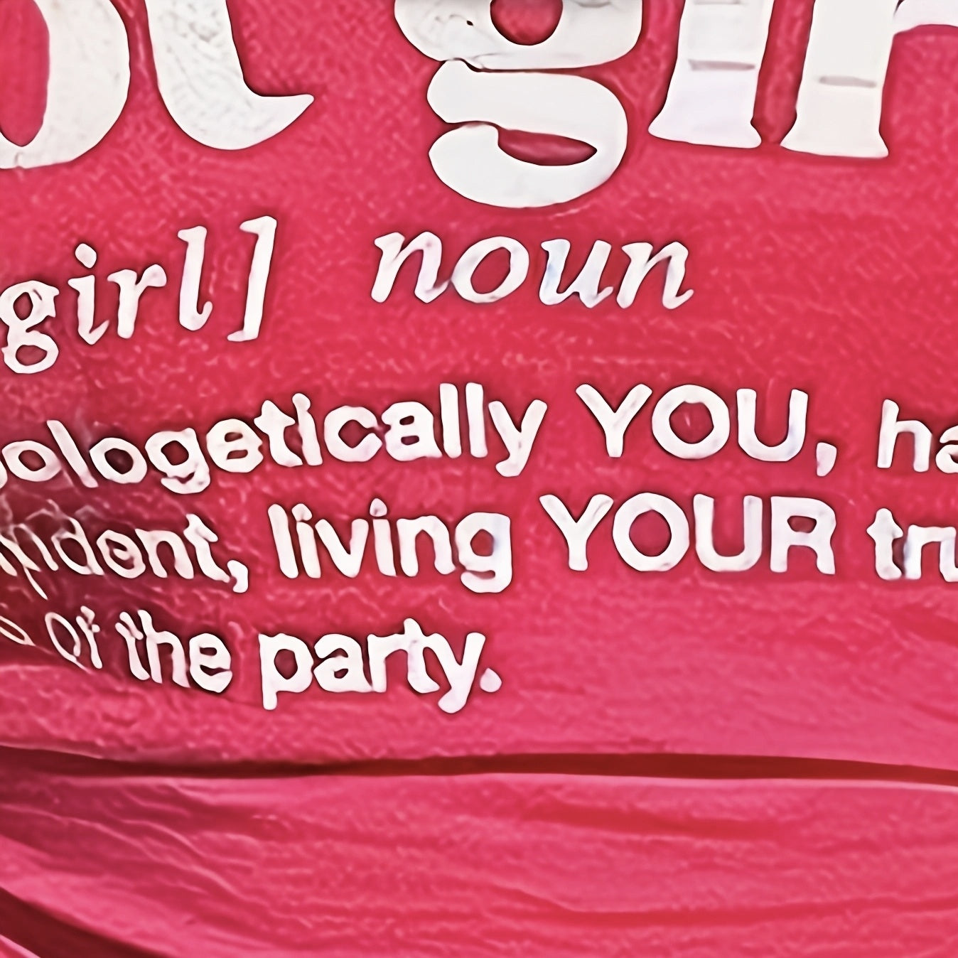 Women's U-neck Letter Printed Top, Casual And Fashionable T-shirt Top