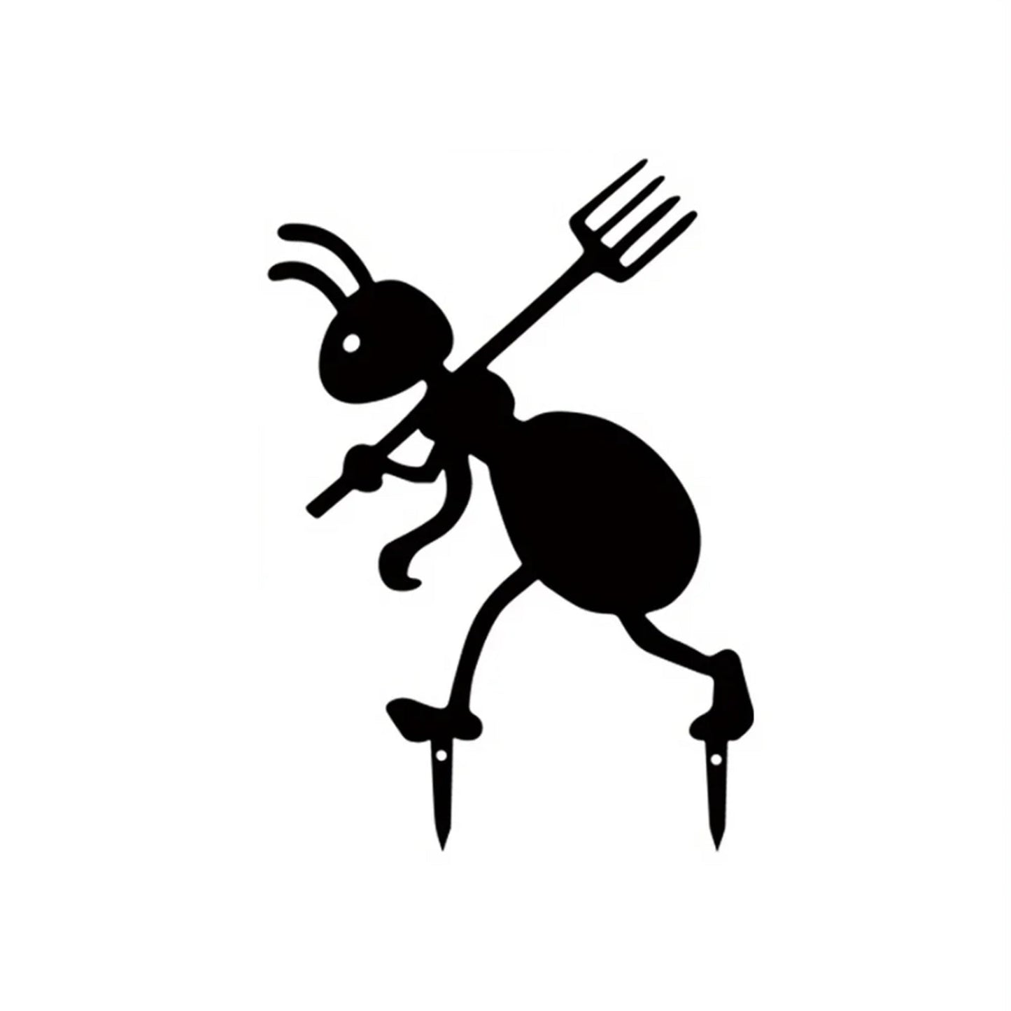Decorative Iron Ant Garden Stake,Outdoor Metal Yard Art For Lawn, Patio,Backyard