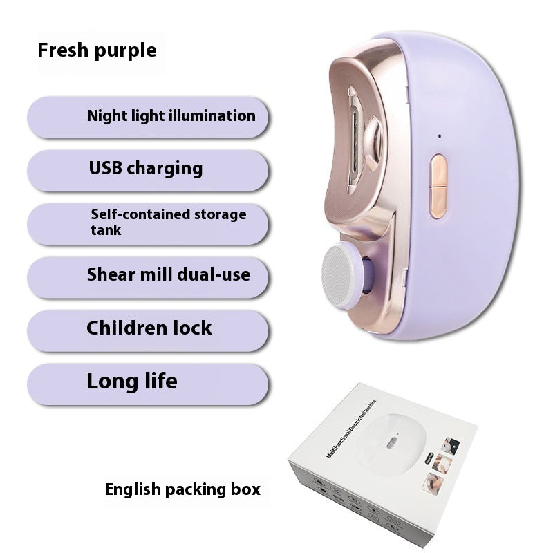 Nail Grinder, Electric Nail Clipper, Anti-pinch Nail Clipper For Children And Adults, Multi-purpose Nail Grinder