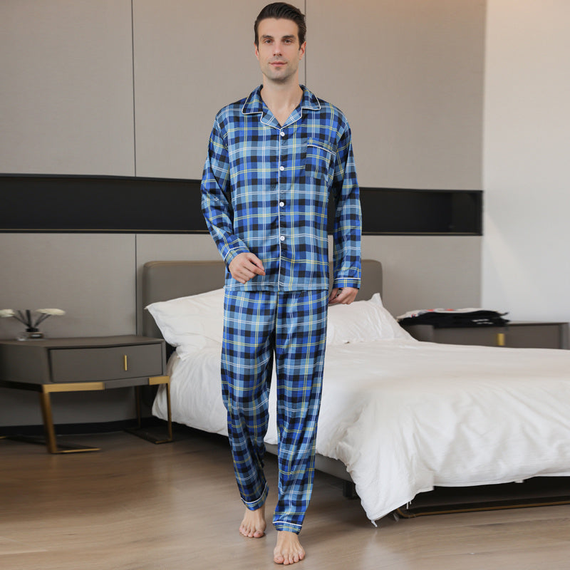 Ice Silk Men's Pajama Set