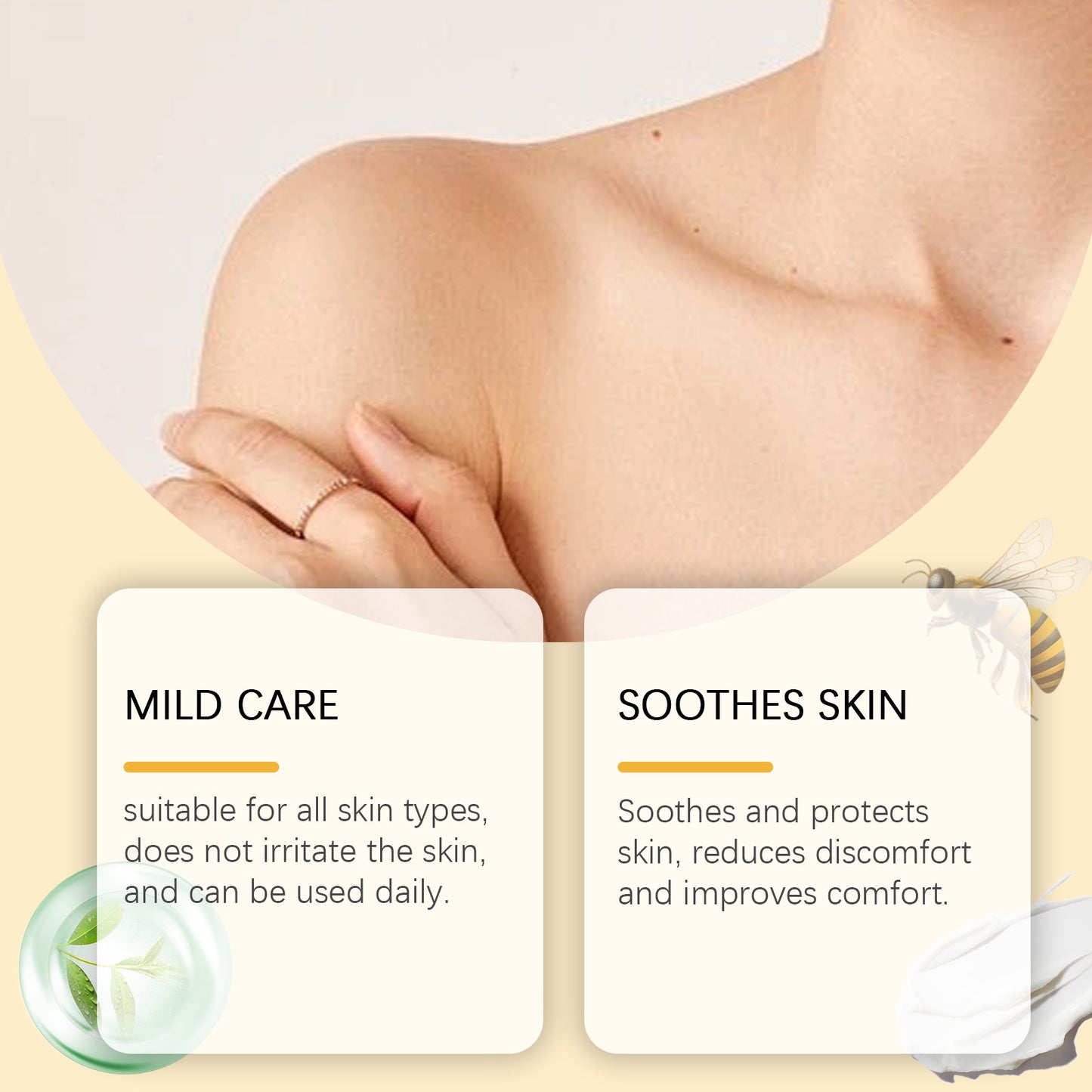 Bee Venom Cream Gently Cleanses And Repairs The Skin, Leaving It Smooth And Moisturized