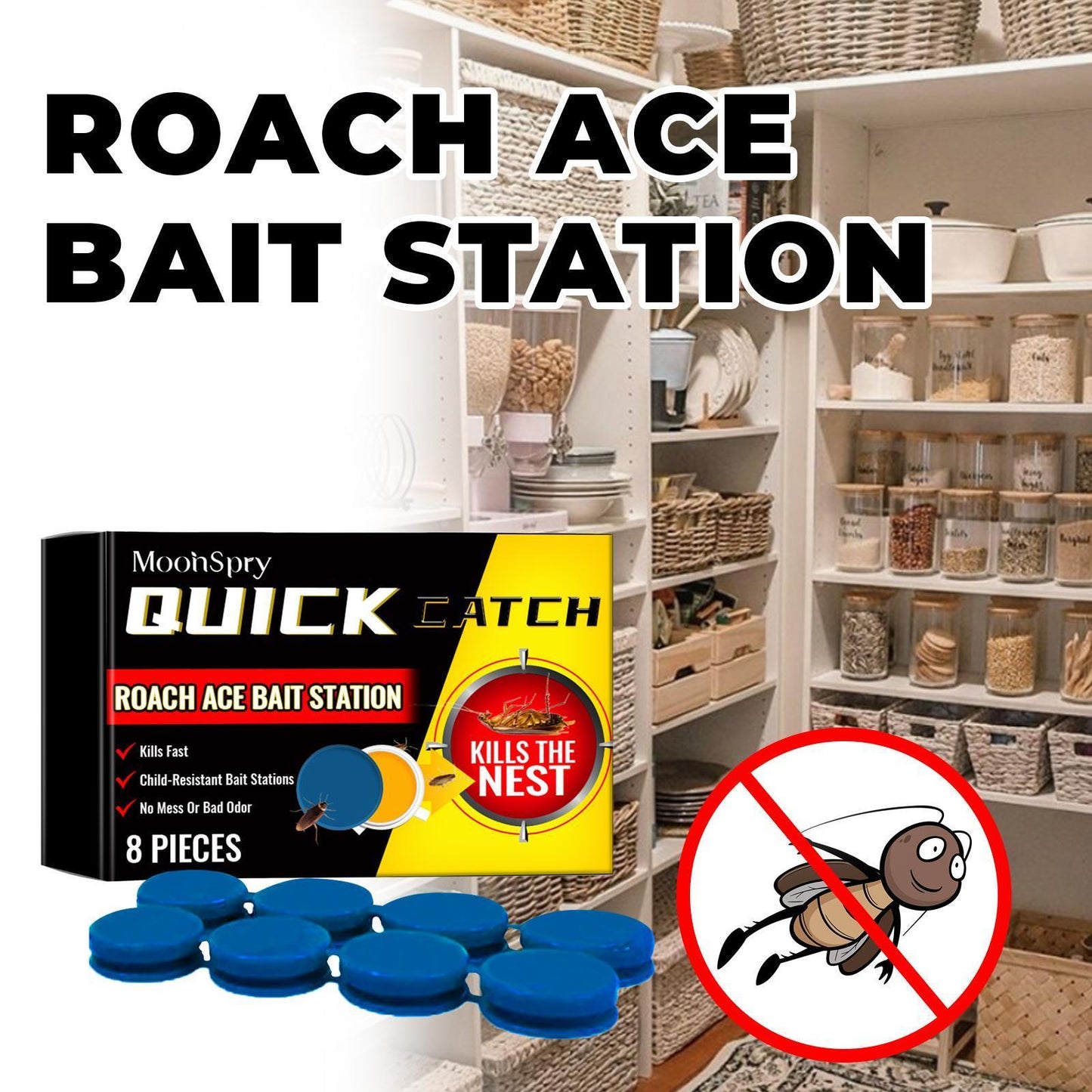 Moon Elf Roach Buster Bait Station