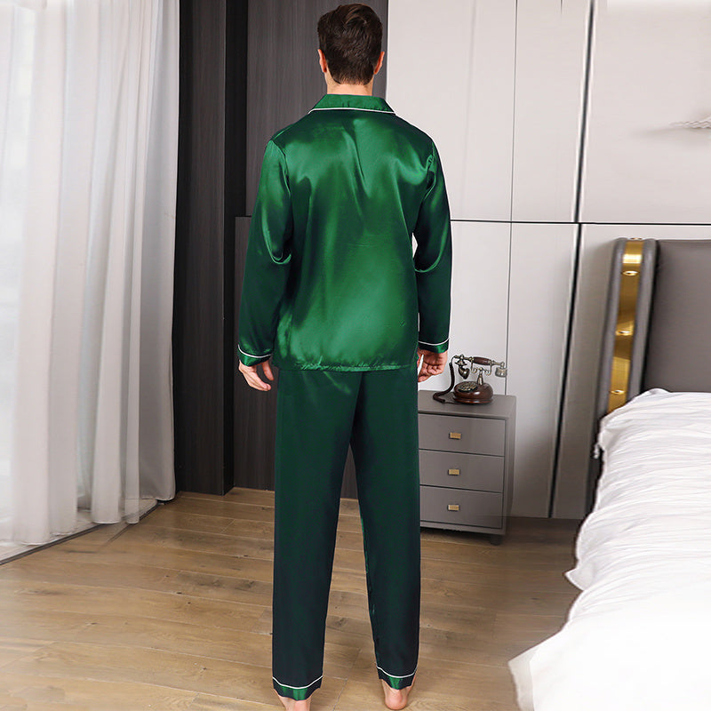 Ice Silk Men's Pajama Set