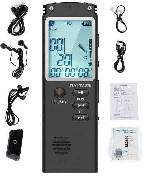 32G Voice Activated Mini Digital Sound Audio Recorder Dictaphone MP3 Player