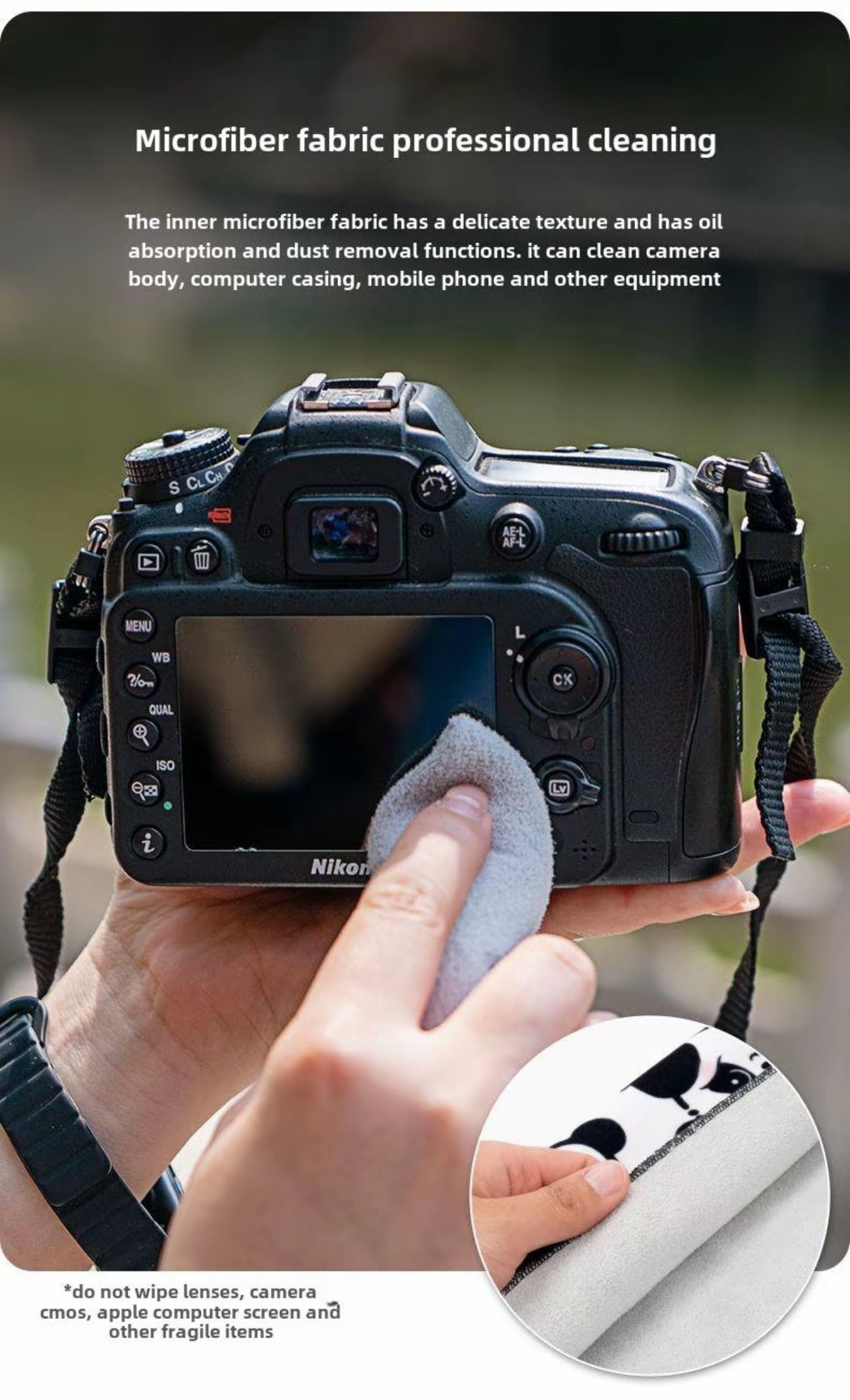 Magical Cloth, Portable Makeup Bag & Camera Bag Stick & Go Design ,One-Piece Makeup, Camera, And IPad Storage, Self-Adhesive, Creative, And Protective