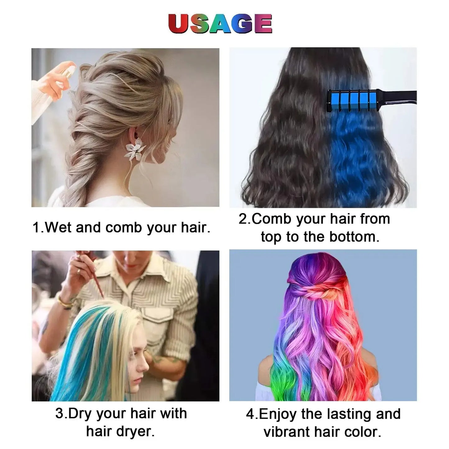 ColorSplash™ Temporary Hair Chalk 🎨💁♀️