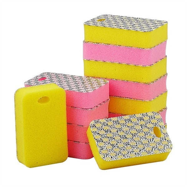 Durable Four Jacquard Sponges - Ideal For Multiple Cleaning Tasks