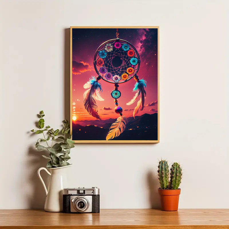 5DDIY Diamond Painting Set - Full Diamond Round Water Diamond Art, Sparkling Mosaic Handmade Home Decoration, Including Durable Canvas And Tools