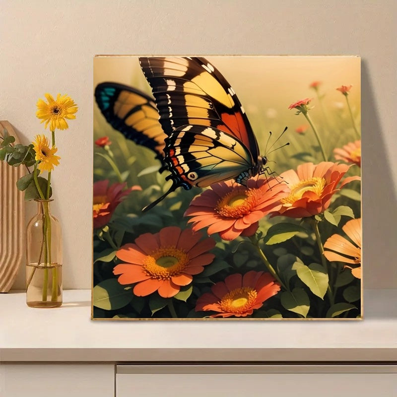 5DDIY Diamond Painting Set - Full Diamond Round Water Diamond Art, Sparkling Mosaic Handmade Home Decoration, Including Durable Canvas And Tools