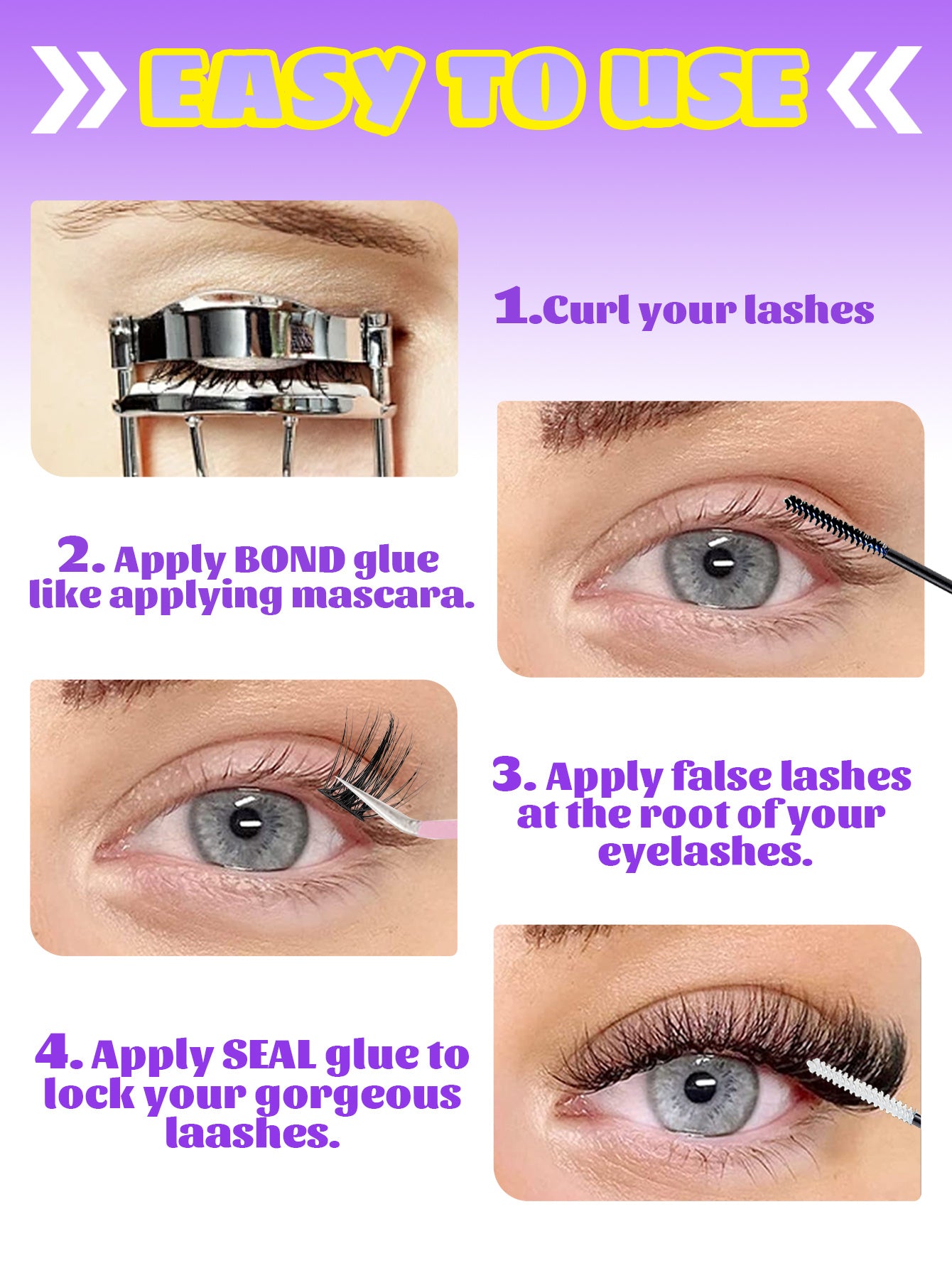 A Multi-style Hybrid False Eyelash Extension Set, The False Eyelashes Are Easy To Wear And Apply, Creating The Perfect Eye Makeup False Eyelashes