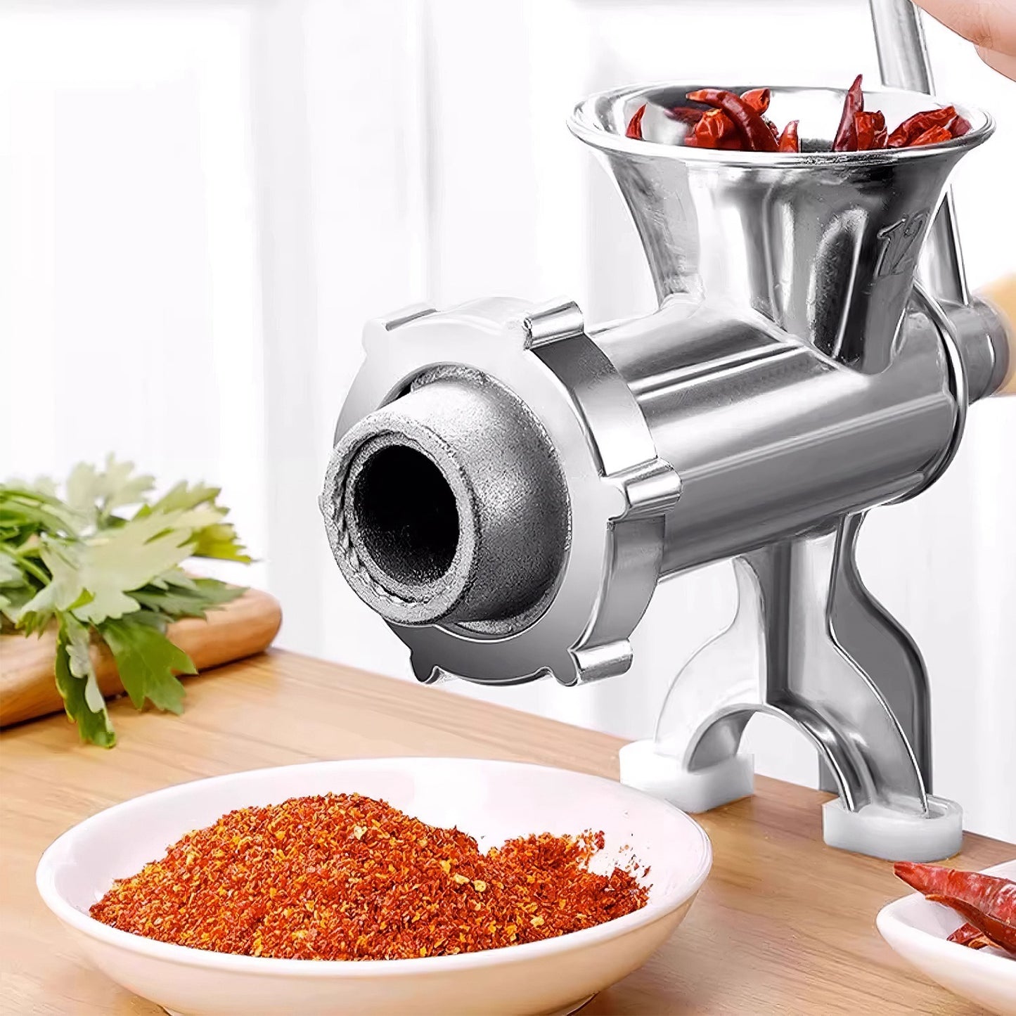 1Pc Manual Meat Grinder Heavy Duty Hand Operated Mincer Sausage Maker Machine Noodle Maker Kitchen Food Grinder For Pork Beef Pepper